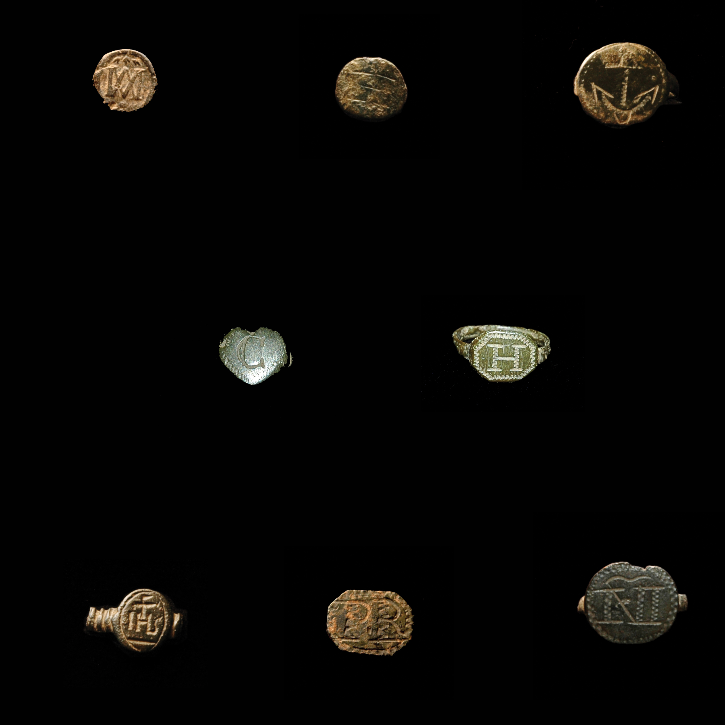 A collection of Jesuit rings