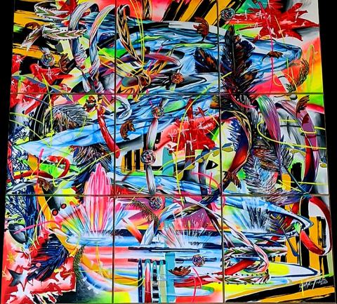 Finished mural by Yatika Fields