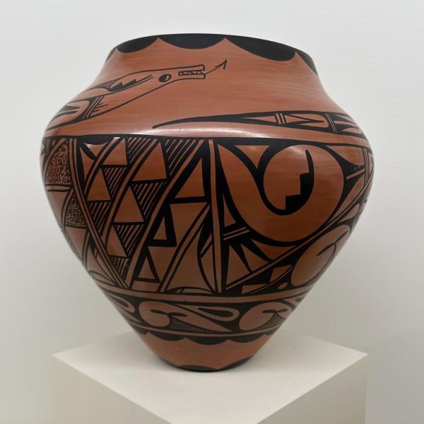 Olla from pueblo pottery exhibit.